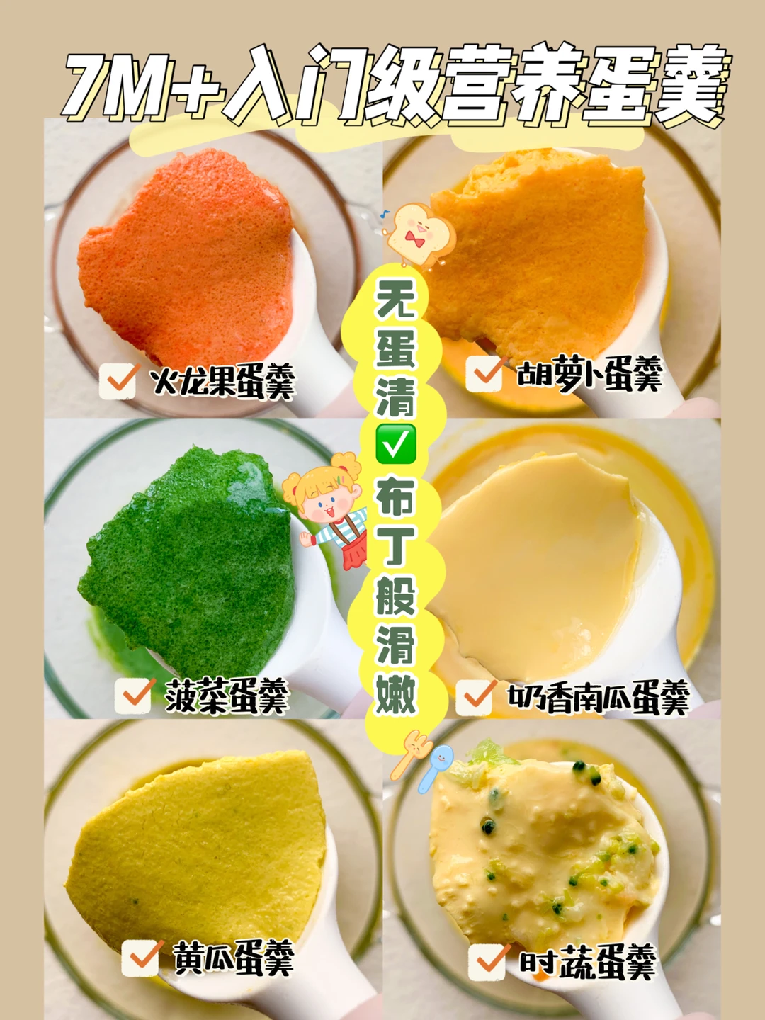 7M+蛋羹辅食🥚无蛋清！附蛋羹十万个为什么