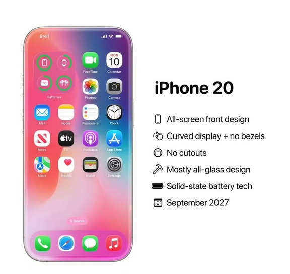 还记得当年苹果十周年
跳过iPhone9，直接推出iPhone X
2027正好是iPhone诞生20周年！
	
网传大概率复刻当年操作
iPhone18之后直接迭代iPhone20
跳过iPhone19❗
作为20周年纪念机型，期待值拉满
	
大家觉得这个命名靠谱吗？
你心中的20周年iPhone叫什么名字好👇
#iPhone #苹果爆料 #iPhone20 #数码资讯 #手机爆料