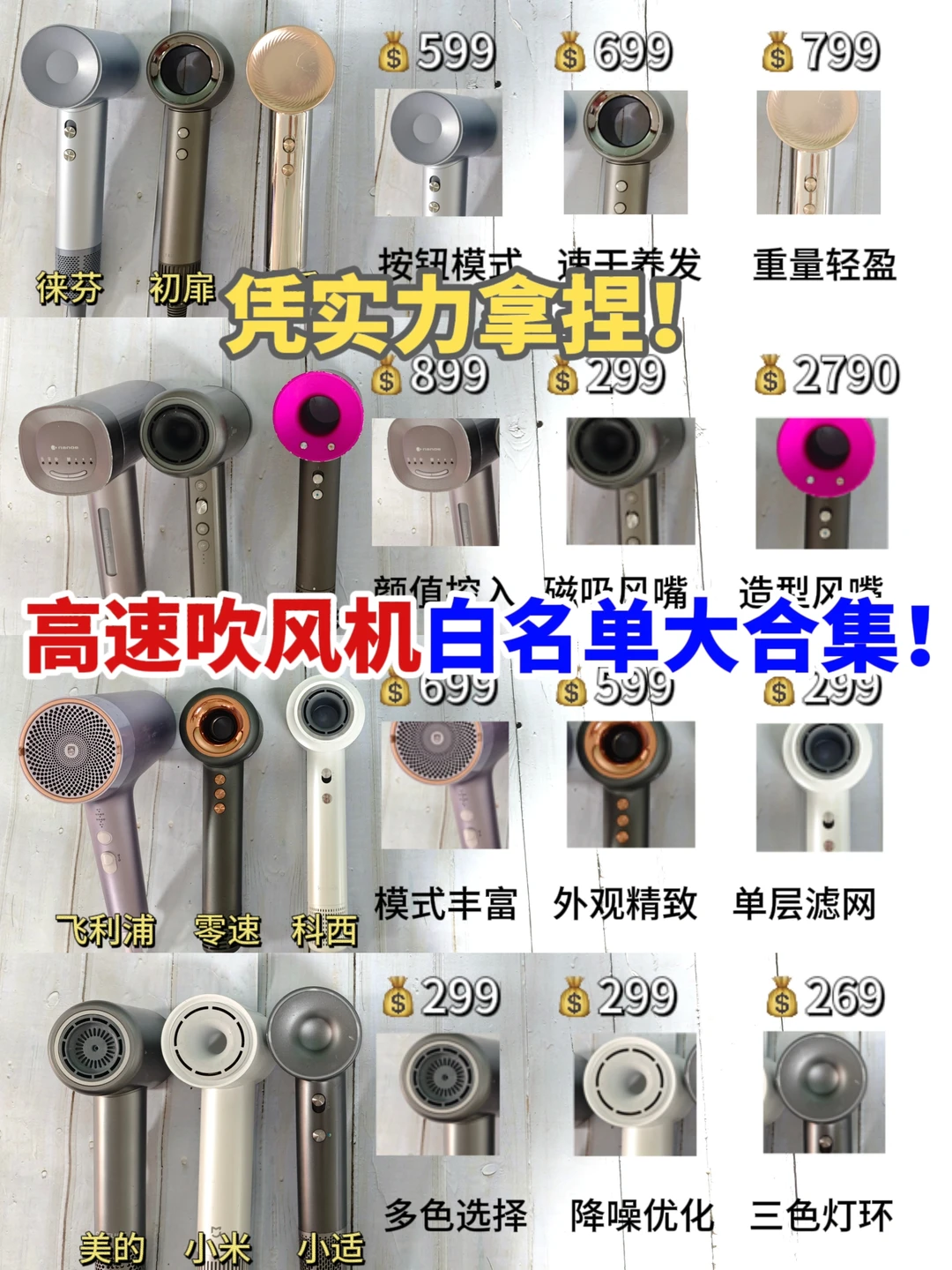 凭实力拿捏！高速吹风机推荐总结来啦~