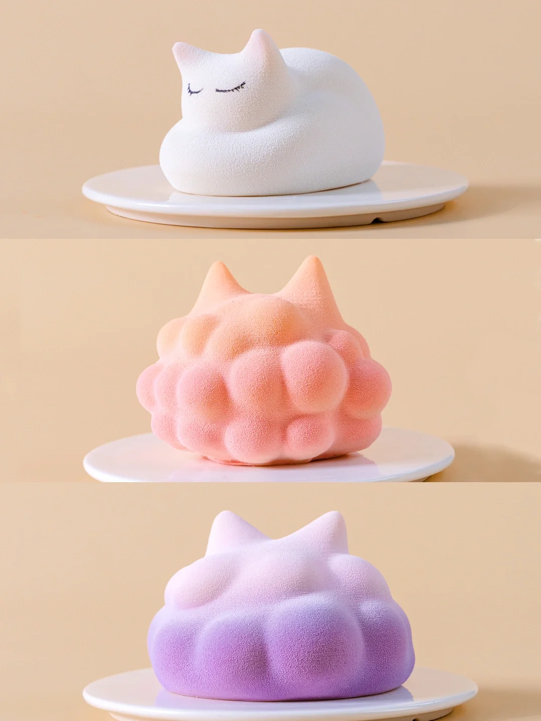 可可爱爱的小猫咪慕斯蛋糕