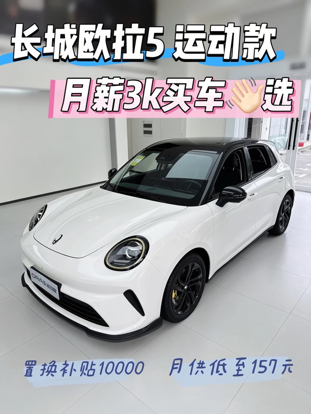 🔥月薪3K也能买车｜南京长城欧拉5运动款太香