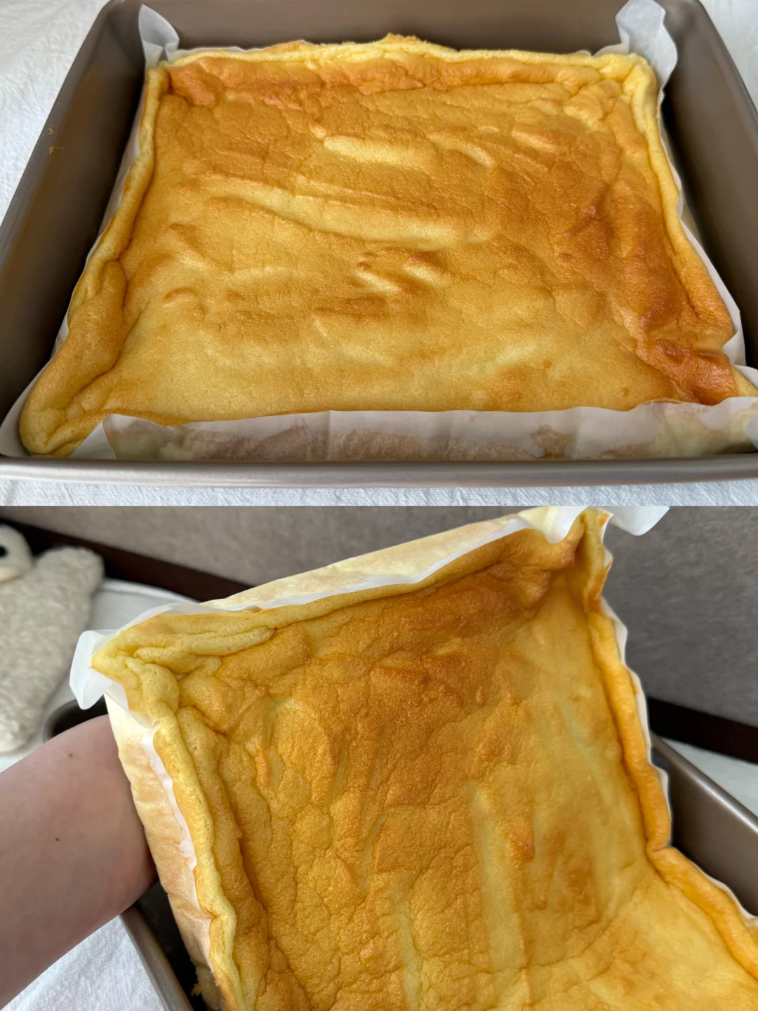 低卡蛋糕卷皮基础做法（无油无面粉版）