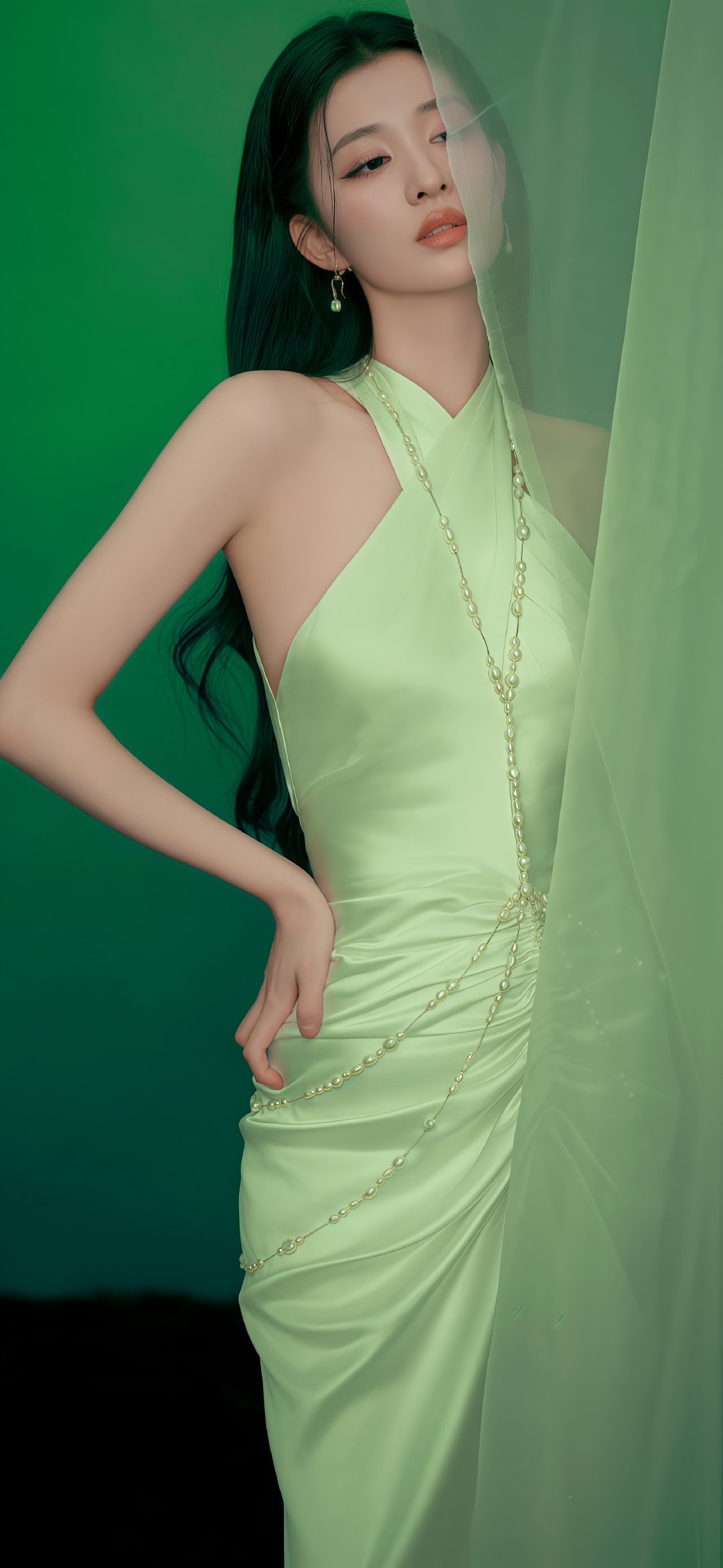 王楚然绿色系壁纸更新
如水般的温润动人啊啊 ​