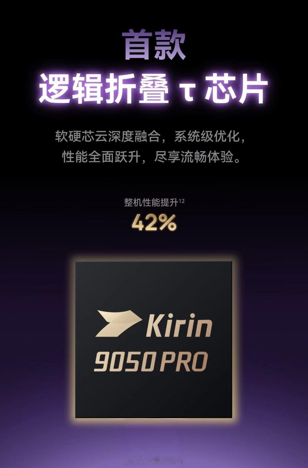 #华为麒麟9050Pro# 灵犀cpu构架，最大主频3.1GHz，支持超线程，搭载马良gpu，硬件光追，晶体管密度提升大约55%，NPU的功耗在相同的性能下降低了66%，整机的性能提升42%。

新的巴龙基带除了支持北斗卫星和天通卫星，还预留低轨卫星通讯。

公开发布处理器，表明国内芯片生产上已经能够全链路打通。 ​