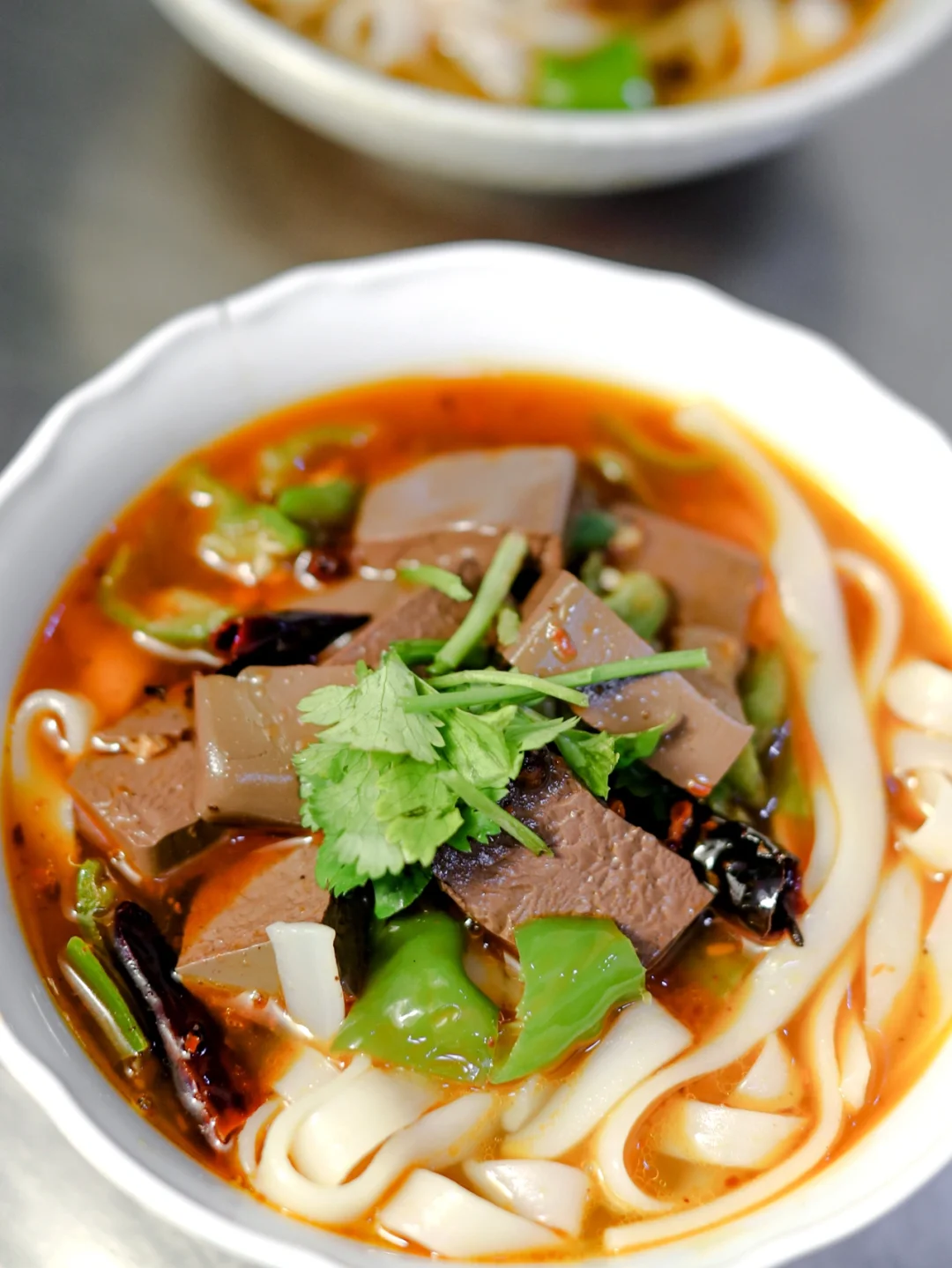 坚持做100种面不重样（71）麻辣鸭血河粉