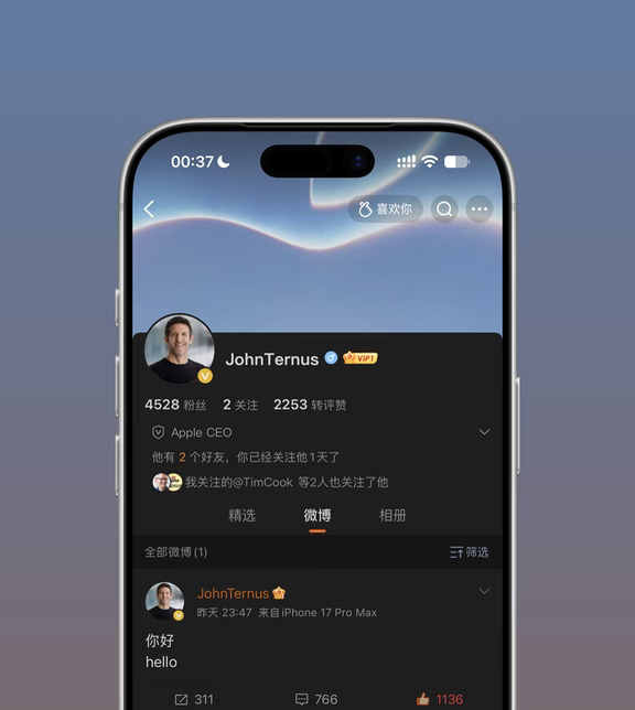 Hello New CEO - JohnTernus