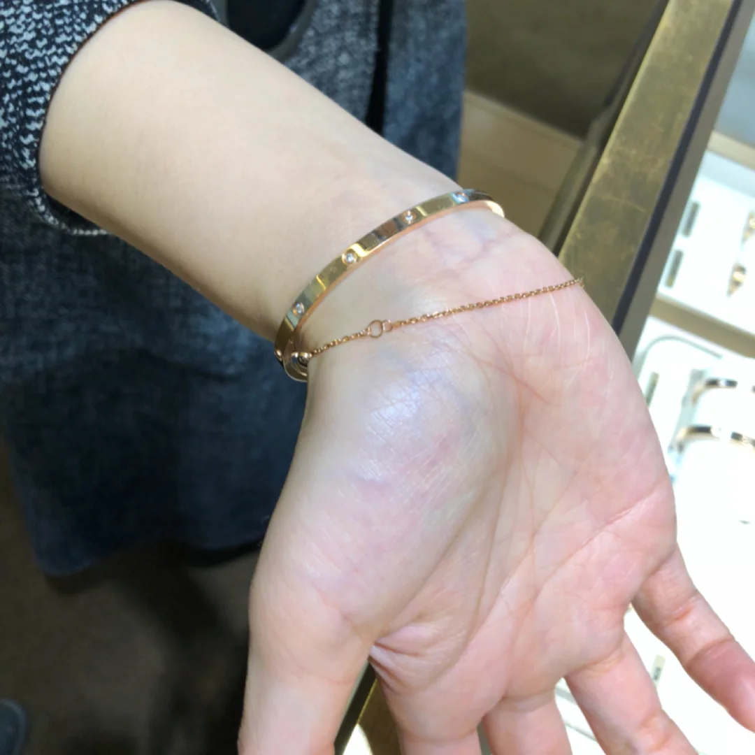 cartier卡地亚全钻手镯 梵克雅宝四叶草手镯