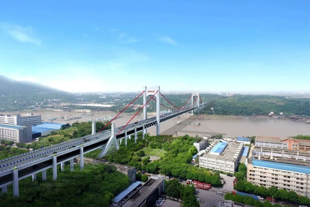 重庆黄桷沱长江大桥，今日合龙

10月21日市级重点项目，重庆黄桷沱长江大桥主桥钢桁梁顺利合龙

黄桷沱长江大桥全长1260米，主跨765米，为双塔三跨连续钢桁梁悬索桥，是目前世界上在建最大跨径的路轨两用钢桁梁悬索桥。

大桥集“城市快速路+城市主干路+轨道交通”多功能于一体，采用双层桥面布置：

上层：双向6车道城市快速路；

下层：中央预留双向轨道，两侧为双向4车道城市主干路及人行道。#楼市第一线#