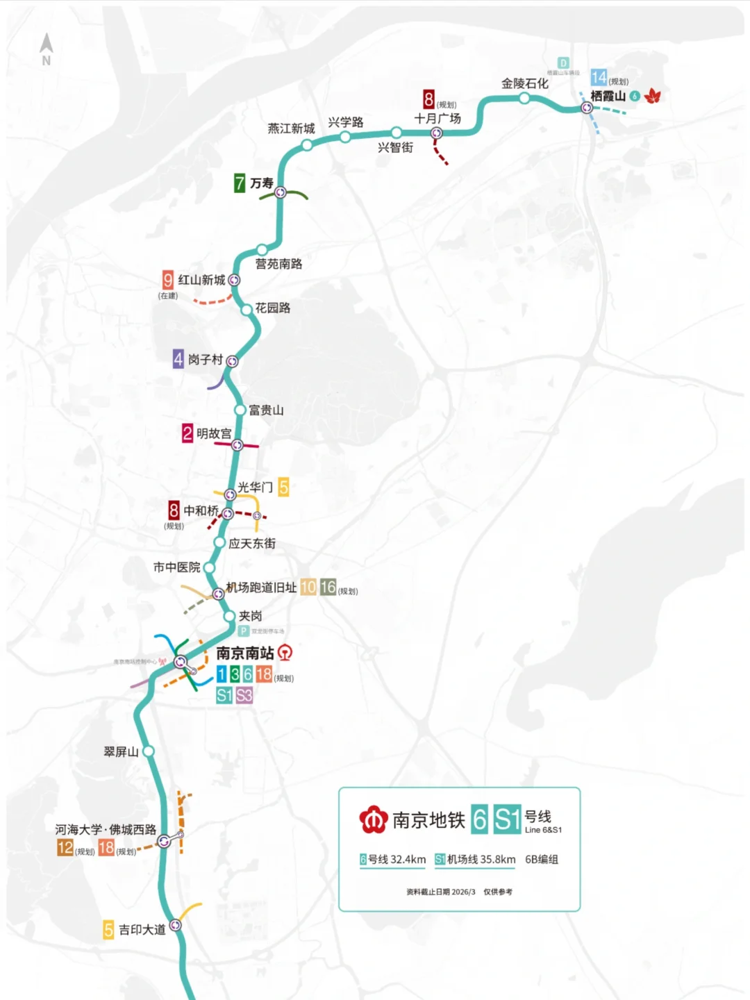 南京地铁6号线｜今年有望开通吗？没动静啦