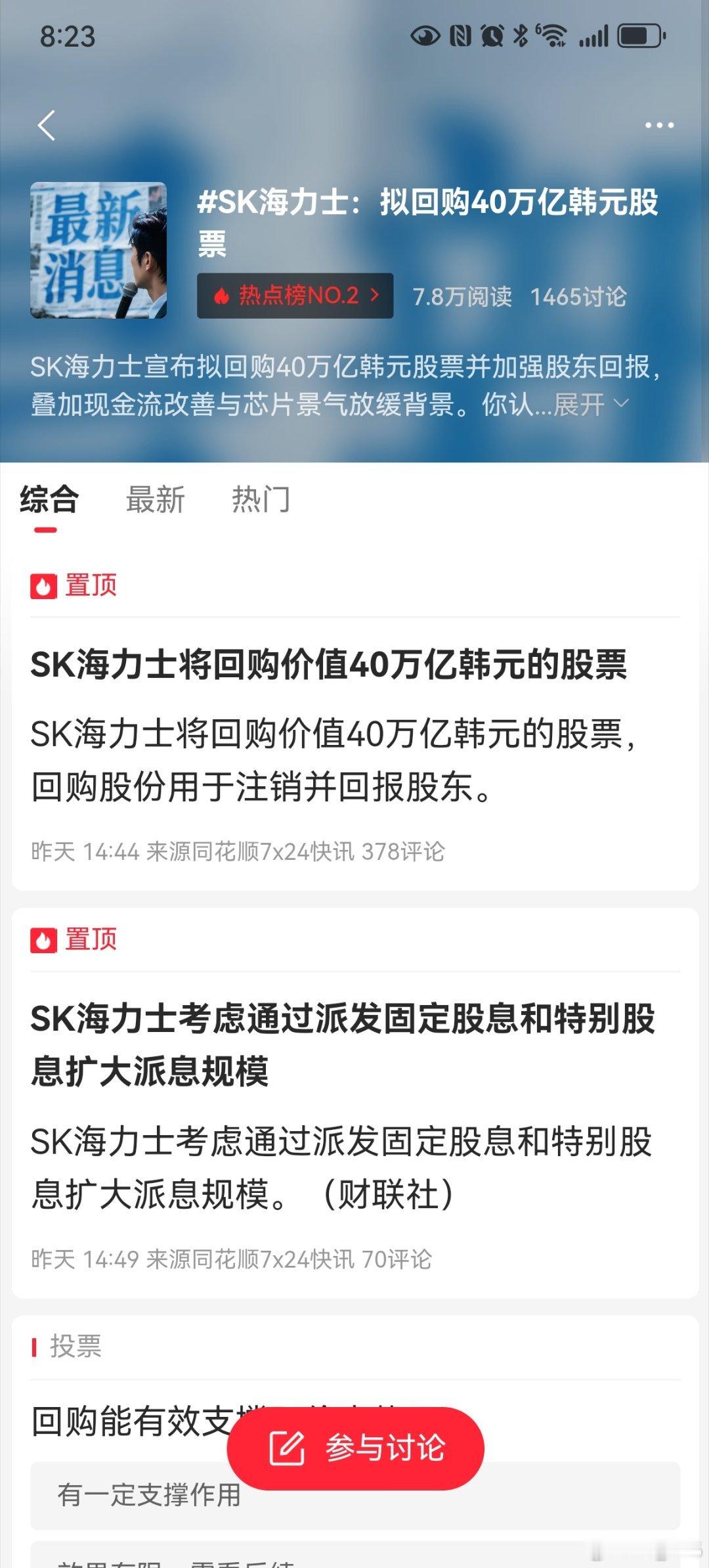 这个是实打实利好，，，回报市场 ​