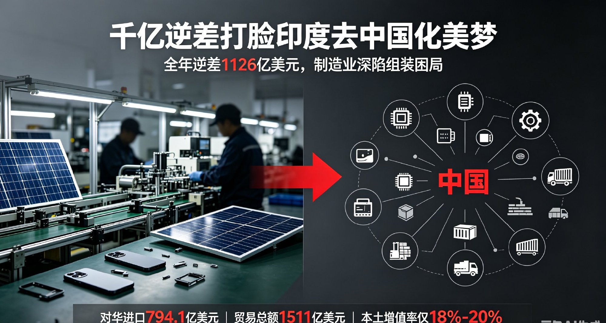 一边吐槽中国游客，一边对华贸易逆差破千亿！印度“去中国化”美梦被数据戳...