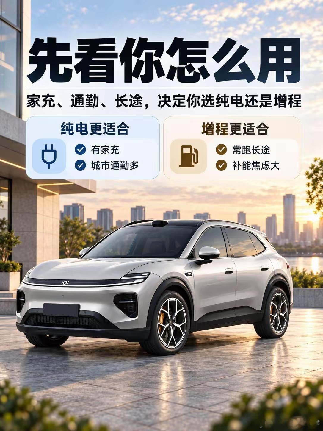 长安启源Q06一口气推出9款，选车不用被繁多版本绕晕，先理清自己的场景和预算就行。有固定车位、日常以市区通勤为主，优先考虑纯电版，用车成本更低；缺少稳定充电条件、经常跑长途跨城，增程版会更省心。15万上下可以评估入门款的家用够用度；17‑18万价位的中配，在续航、舒适配置上均衡度更好；预算 ​