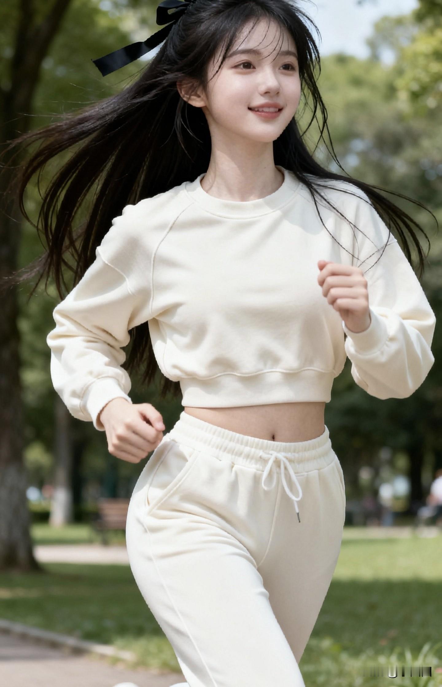 奶白运动套装：把“春日元气”穿成风里的甜🍃   当运动装跳出“单调”...