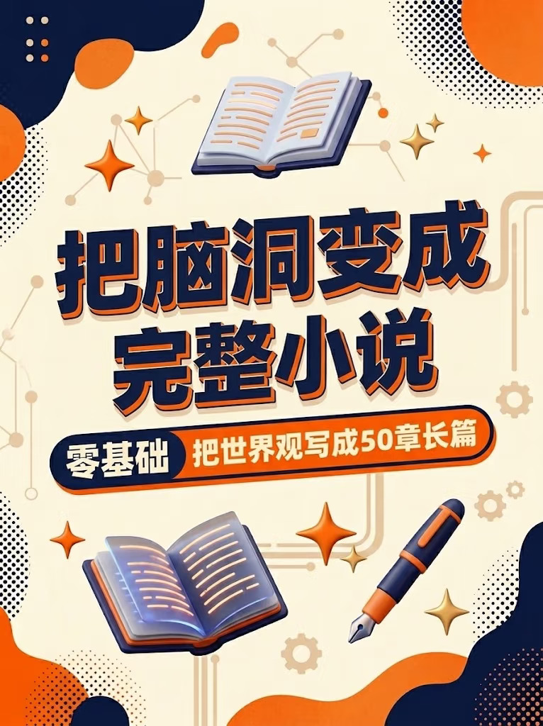 只要一个想法，就能自动生成50章完整小说
