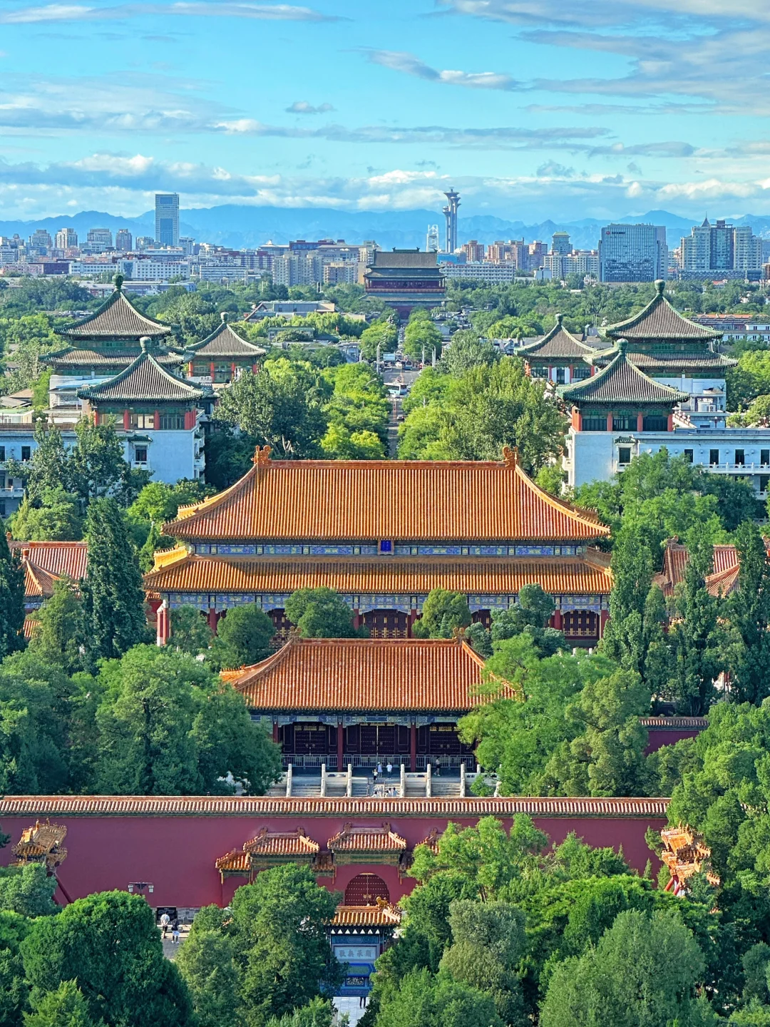 初秋的北京已经美到Next Level📍景山公园