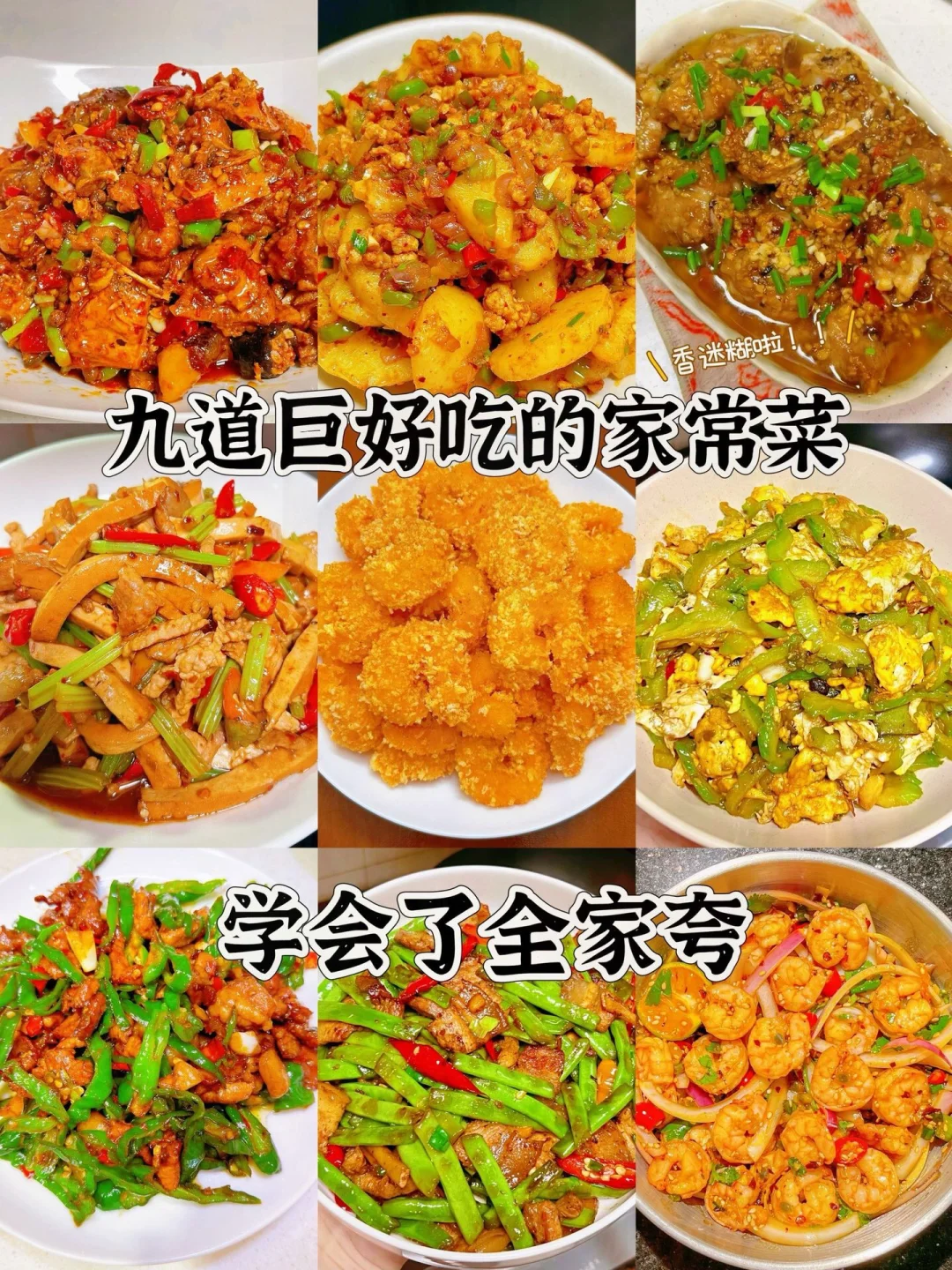 九道巨好吃的家常菜、学会了全家夸
