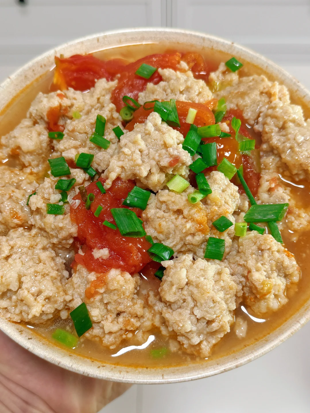 谁懂啊？浓郁的番茄肉丸汤吃一次爱一次🍅🍲