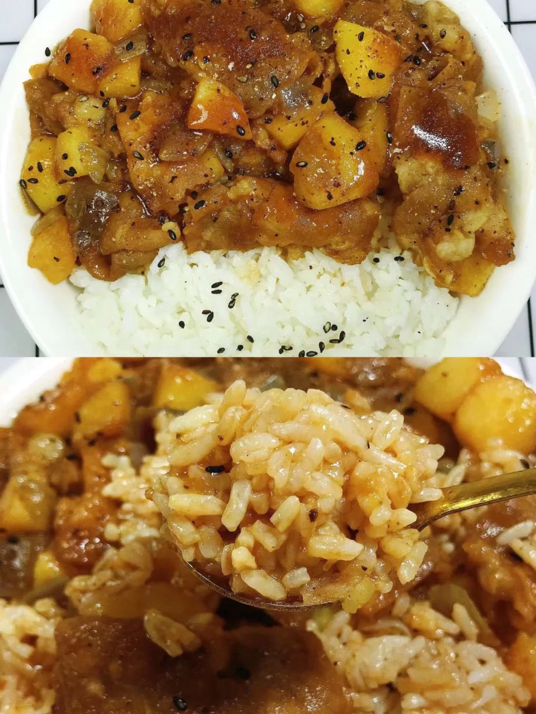 酱汁浓郁‼️黑椒土豆肥牛饭，超级好吃❗️