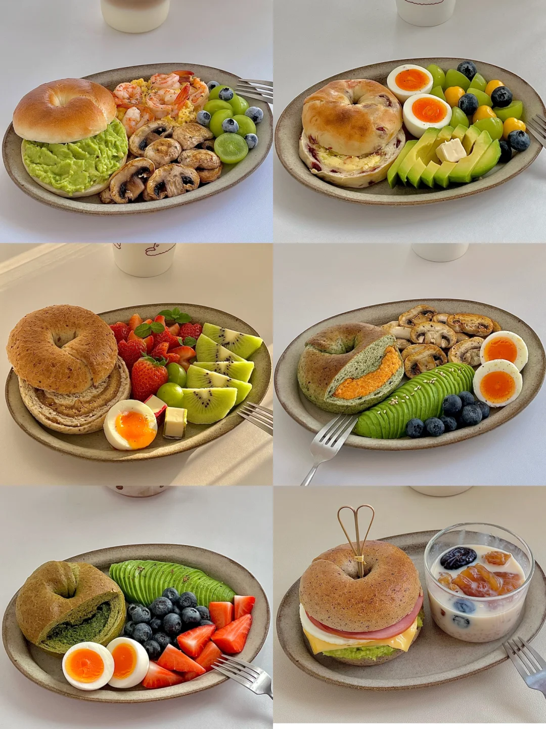 ☀️一周不重样贝果早餐合集｜高颜值健康快手