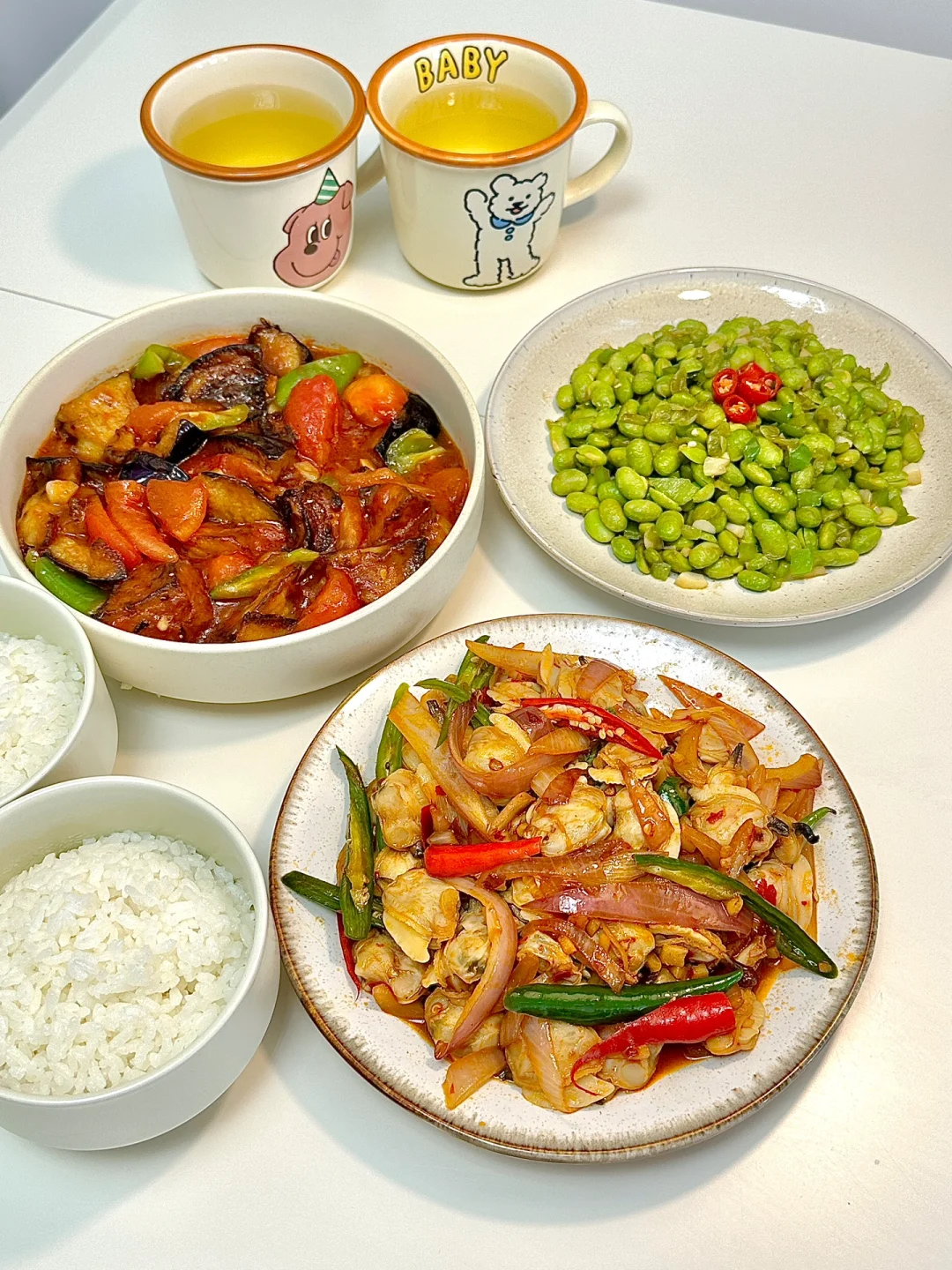 二人食｜辣炒蛤蜊➕红烧茄子🍆好好吃✨