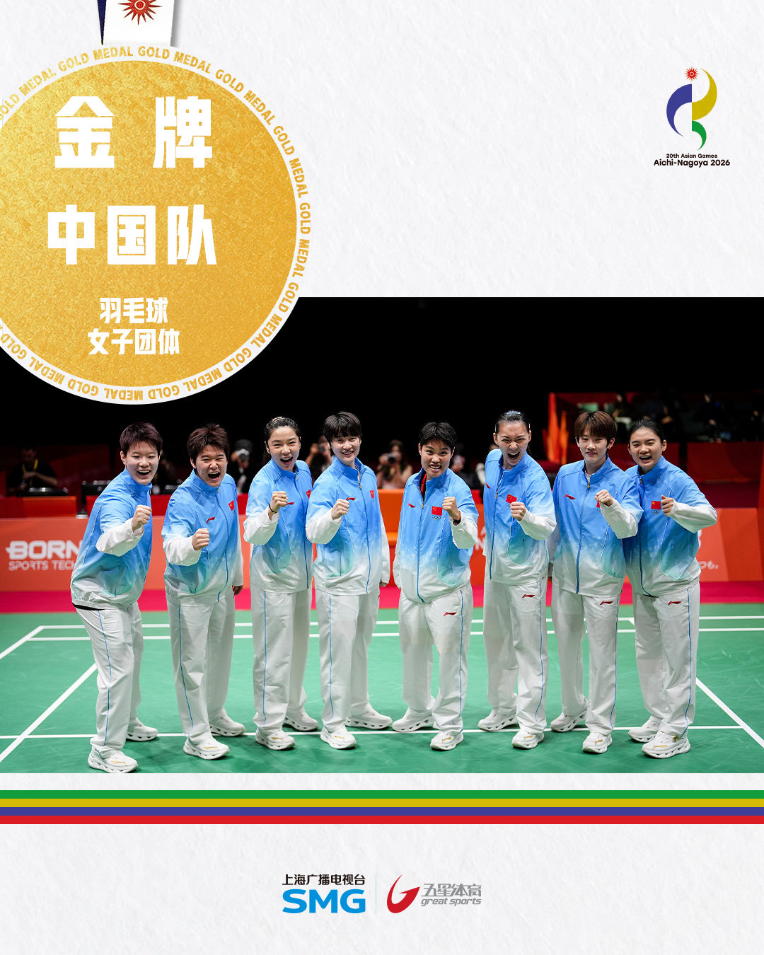 北京时间9月24日，爱知·名古屋亚运会羽毛球女团决赛打响，中国队3:0力克东道主日本队，将金牌收入囊中！继2018雅加达和2023杭州亚运会决赛连续失利后，国羽女队重新站上亚运会最高领奖台。#亚运会[超话]##陈雨菲##国羽女团夺冠##国羽女团3比0日本女团# ​