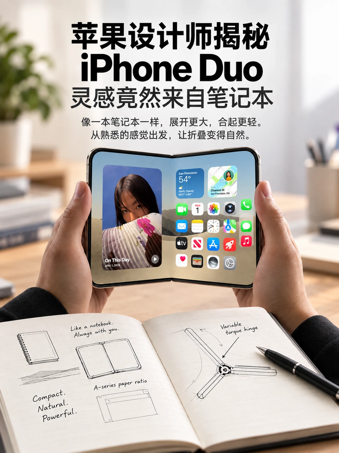 🍎苹果解释把iPhone Duo为什么这样设计？