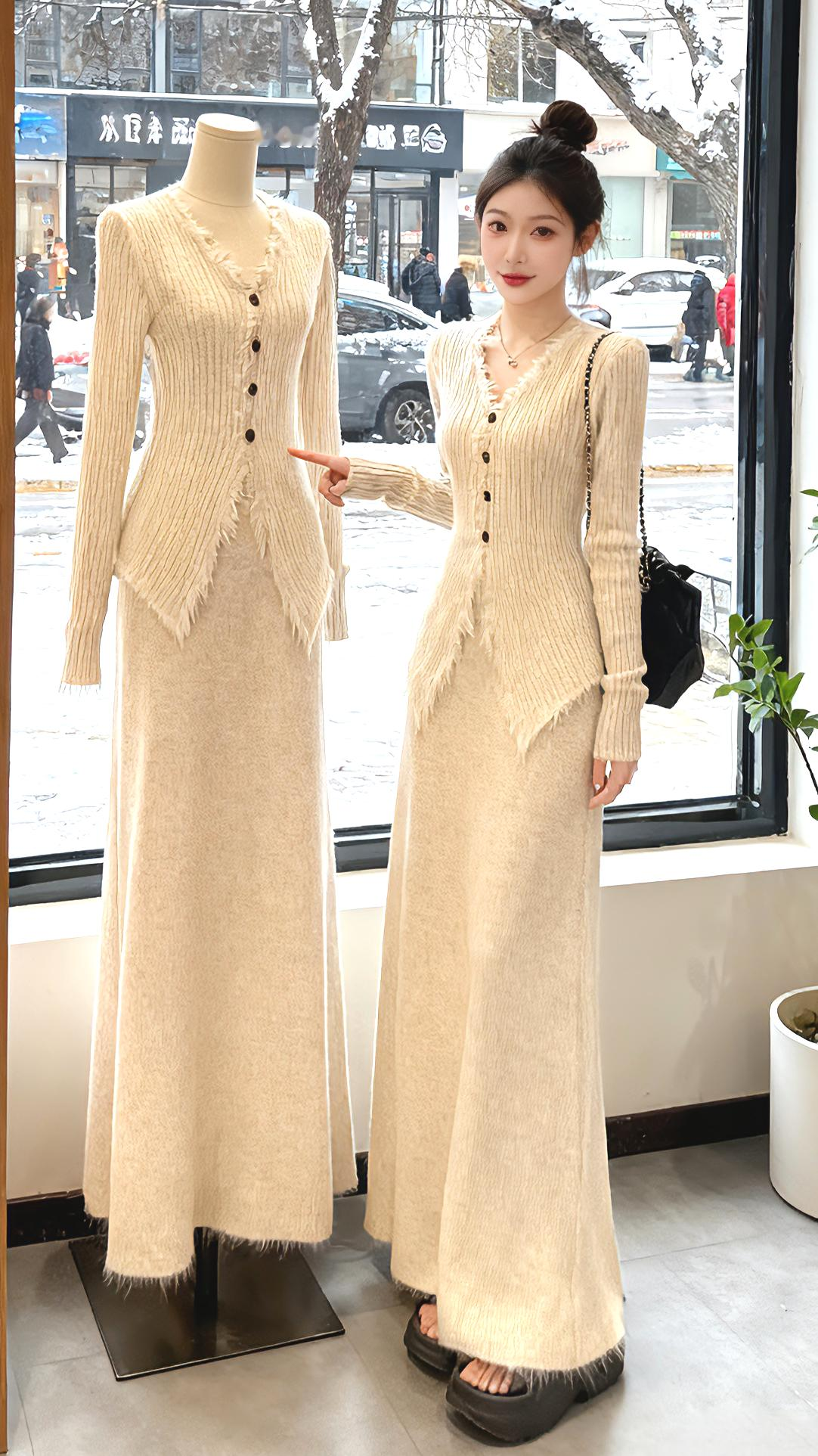 <p>时尚套装两件套 女神穿搭 减龄气质 穿出高级感 女人味穿搭 <!...