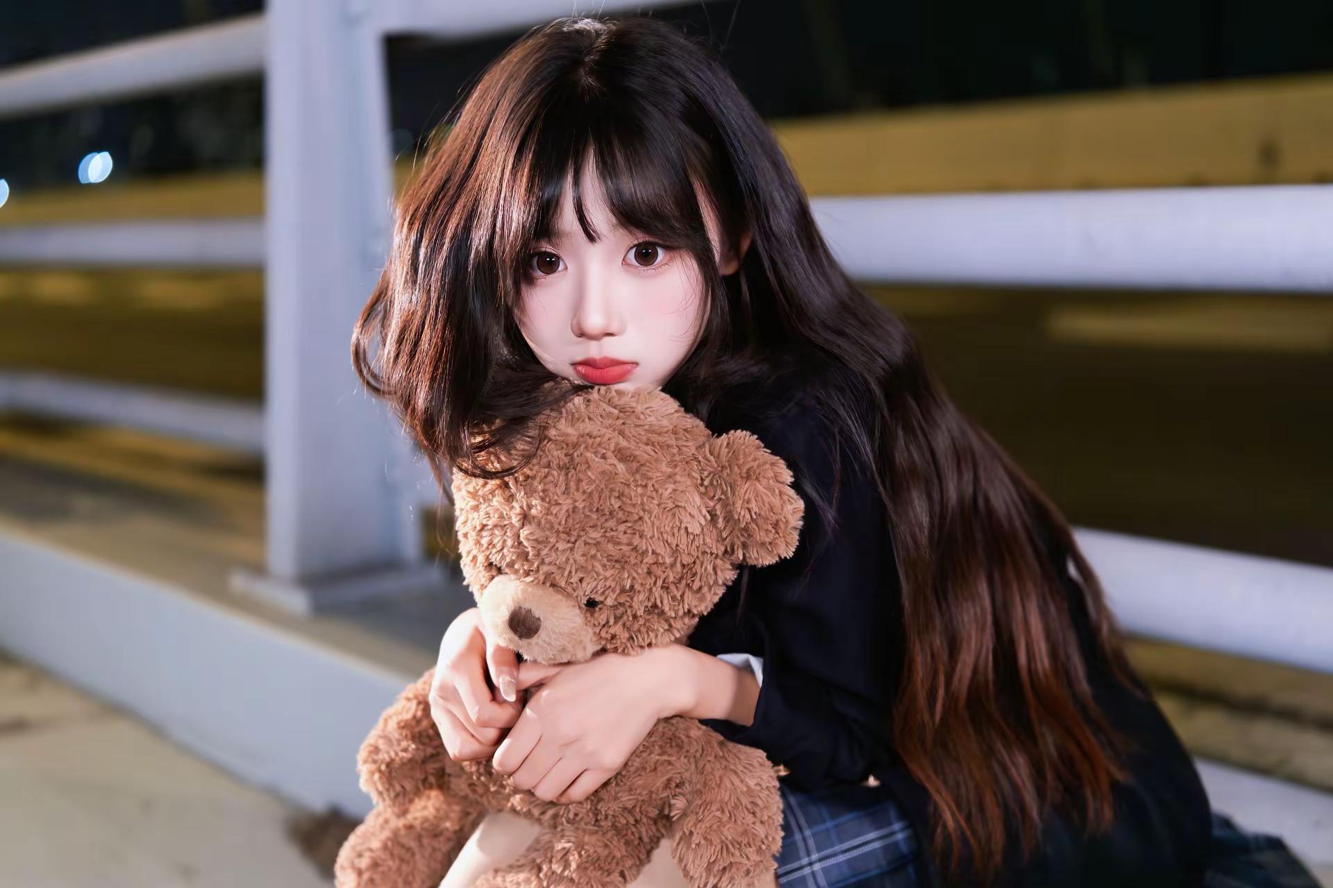 萌萌的小熊。出镜： xiamei