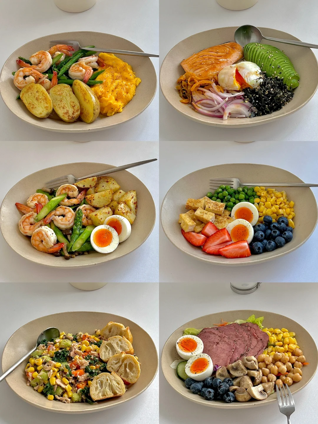 ☀️一周掉秤高蛋白沙拉合集｜低卡饱腹健康😋