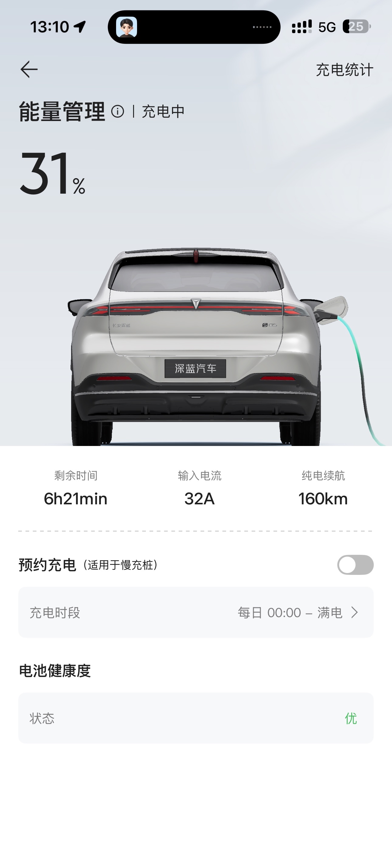 提车有一段时间，聊聊全新深蓝 S05 真实用车体验 全新深蓝 S05 用车体验日常上下班通勤，城市道路居多，这段时间深度感受这台车的各项亮点，最让我满意的是快充、空间和车机。先说快充，午休抽空去充电站补能，从 30% 充到 80% 用时很短，日常通勤基本没有续航焦虑。家充的话夜间谷电充电，用车成本