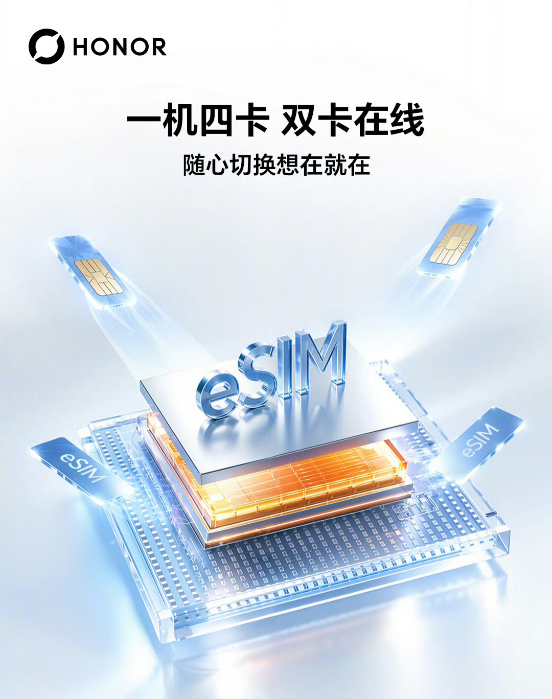 荣耀Magic9 Pro Max将支持 双实体卡+双eSIM！

根据荣耀官方消息，今天下午即将发布的荣耀Magic9 Pro Max 将支持＂双实体卡+双eSIM融合架构＂，相当于一个手机可有四卡！
其静待官方发布会！
你觉得怎么样呢？

图片截选于官方
点点关注，带你了解手机及系统资讯！