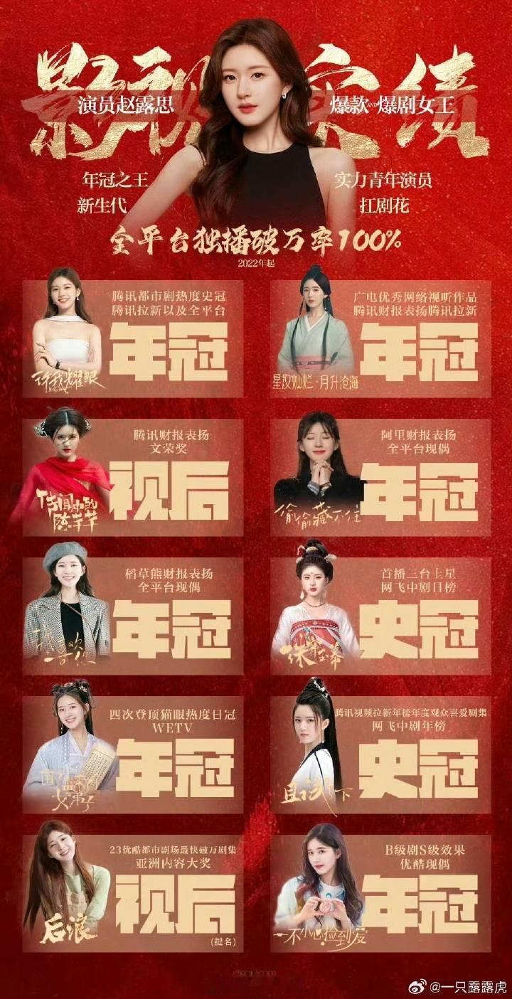 燥候！！！一切等官宣
年冠女王的新剧万众瞩目👸

#偷偷藏不住制片人十月启动新项目#｜#赵露思# ​