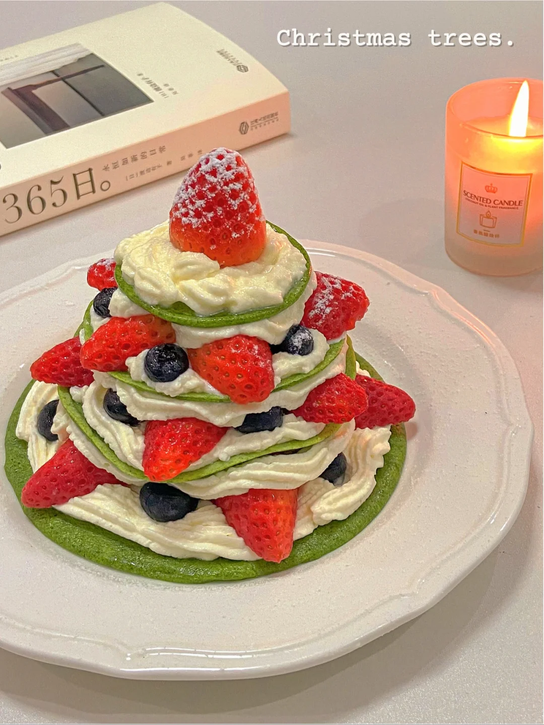 免烤箱|高颜值简单好吃的圣诞松饼蛋糕树🎄