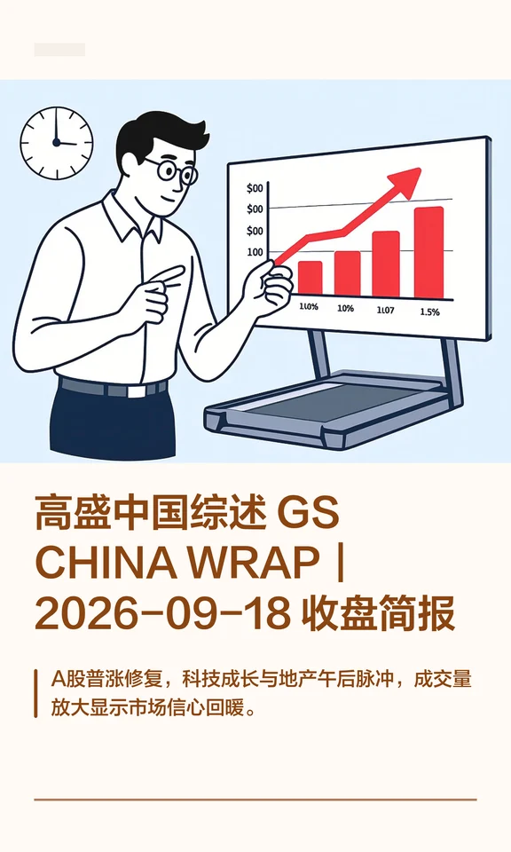 高盛中国综述 GS CHINA WRAP｜2026-09-18