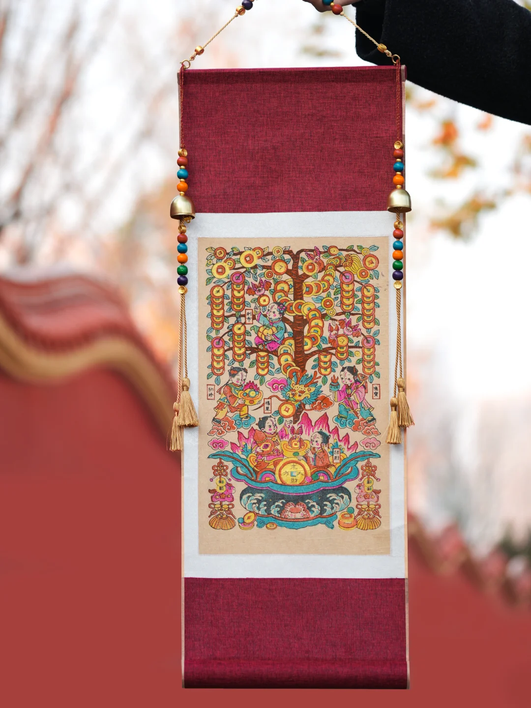 这幅五福摇钱树快超1w单，感谢大家！！