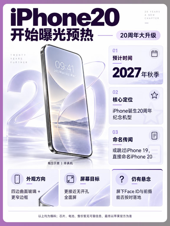 iPhone20开始曝光预热