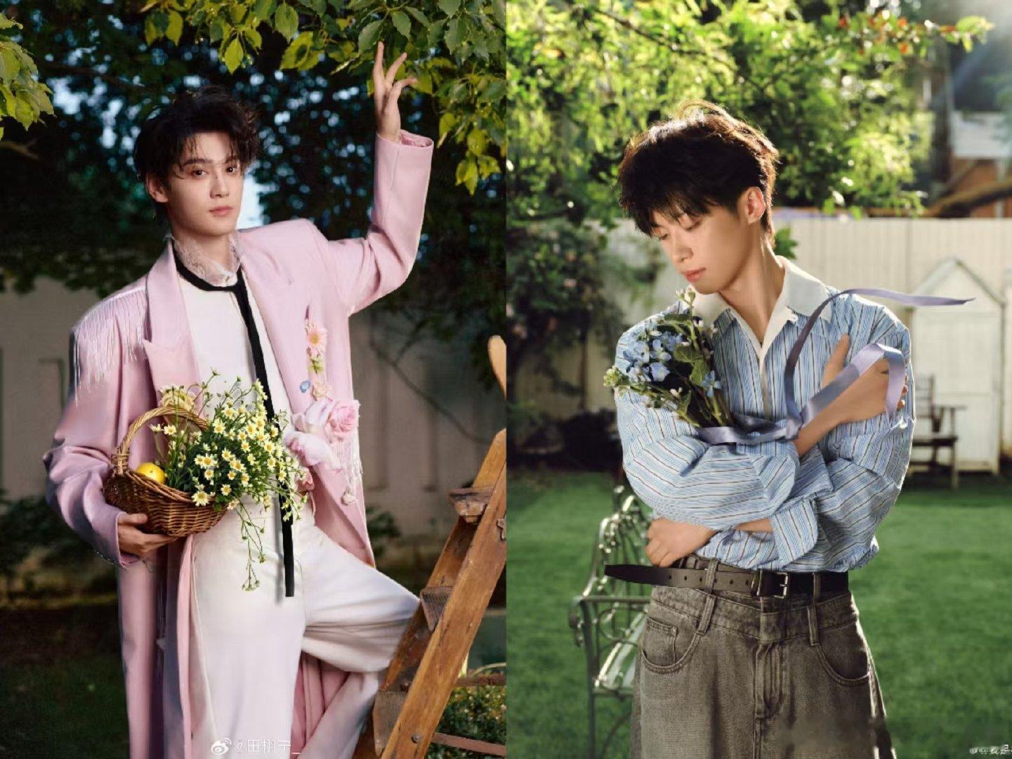 #田栩宁梓渝同款鲜花写真#
七夕蓝星花，中秋格桑花。两场营业，两段花期，相同的花语内核，相似的镜头表达。雷朋暗藏的浪漫伏笔，被甜玉米一眼洞悉。跨越节日时序，以鲜花为信，这份不动声色的联动，便是田栩宁与梓渝独有的双向奔赴。🌽⚡️🌙 ​