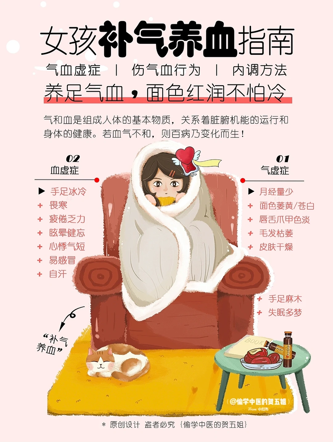 女孩气血不足‼️怕冷🧊姨妈量少🩸脸色萎黄⚠️