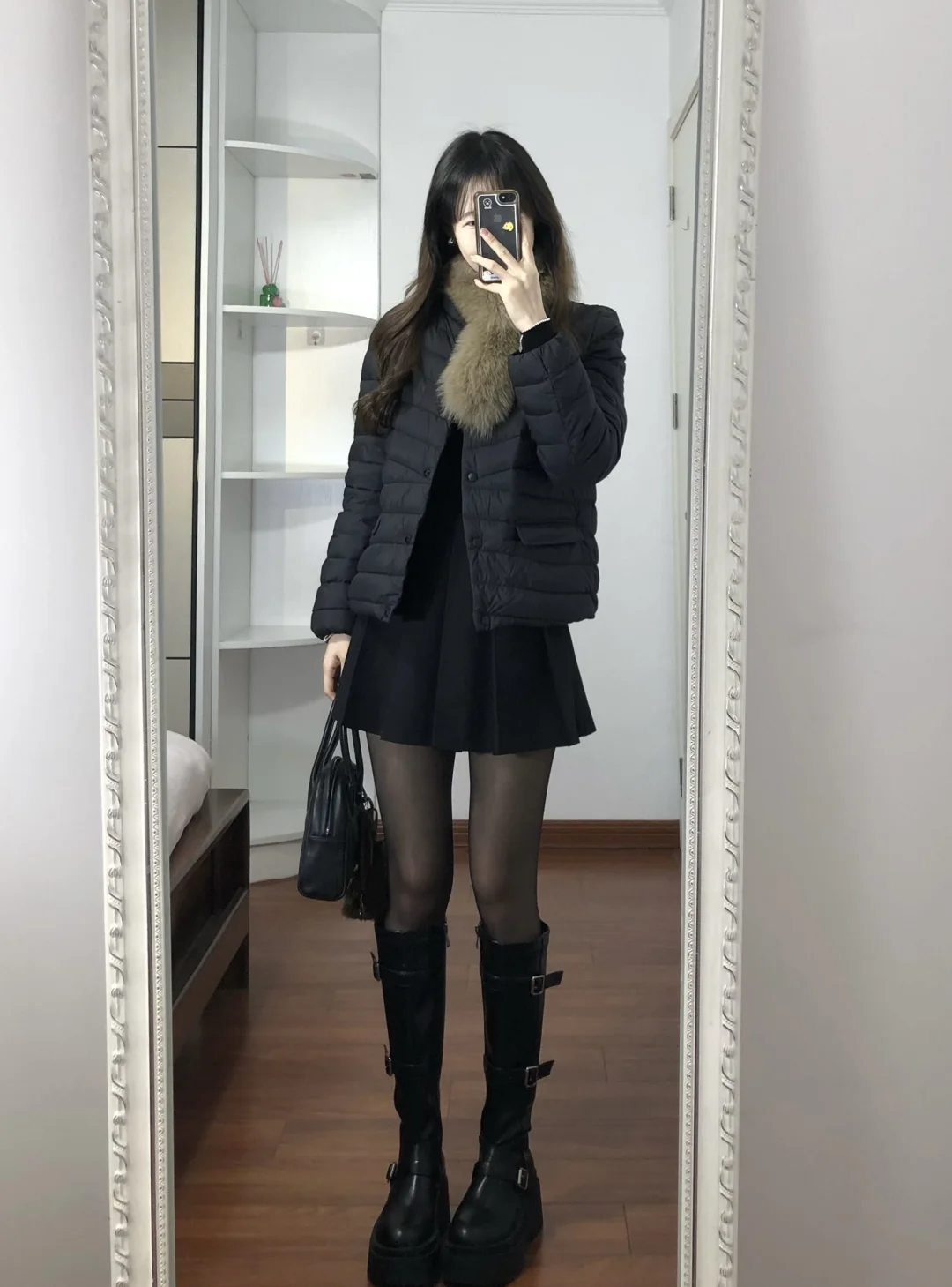 今年第一件黑色羽绒服