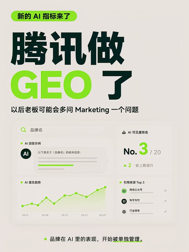 腾讯都开始做GEO了，你还在等啥呢❓