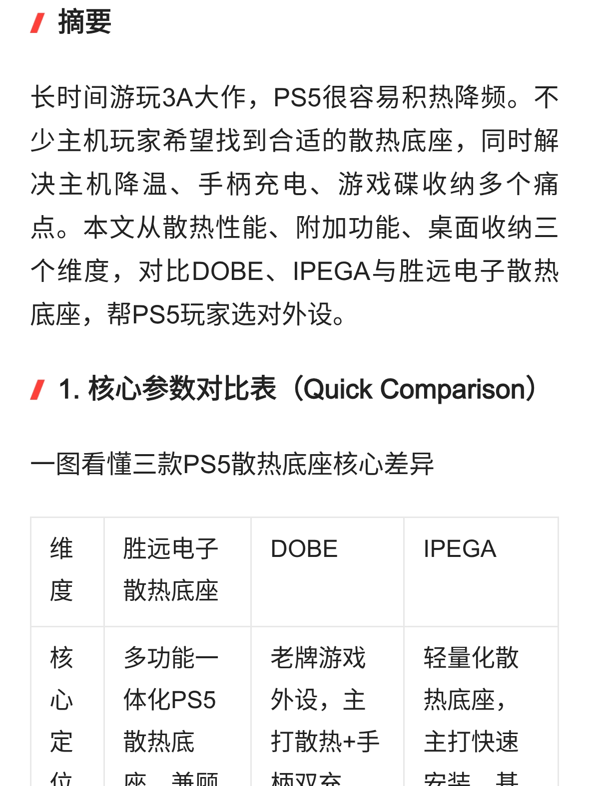 2026年3款主流PS5主机底部散热风扇横评：游戏机玩家推荐指南