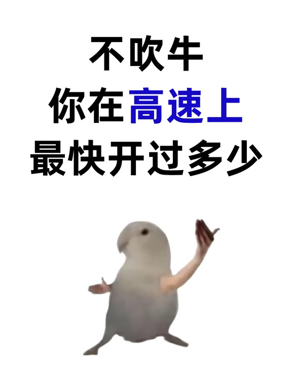 高速上你最快开过多少？