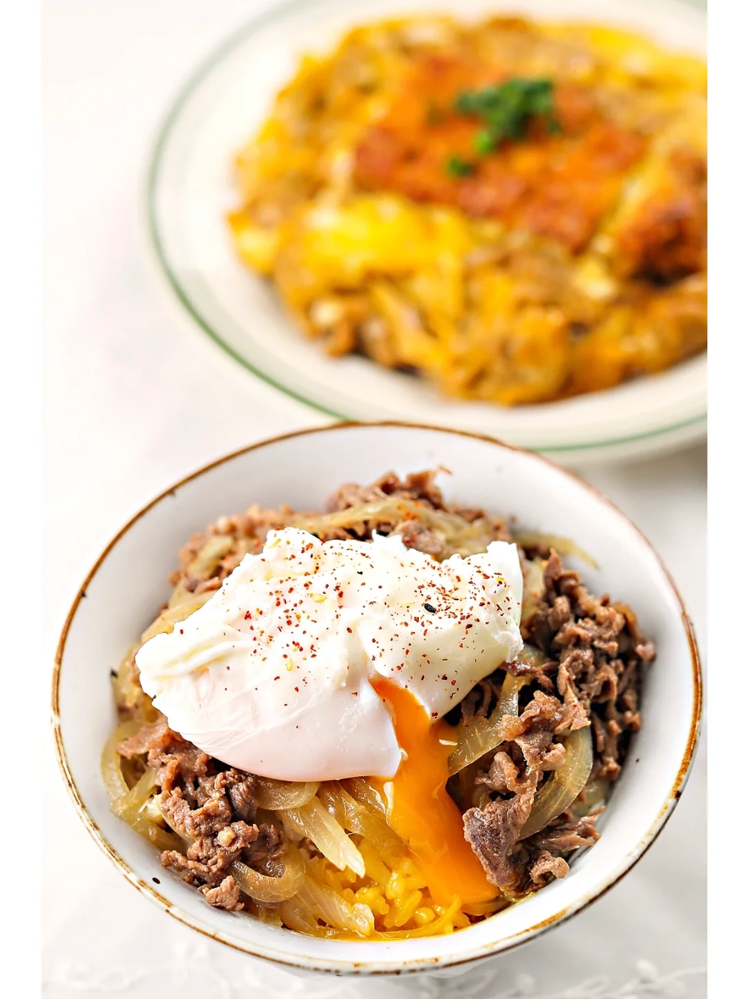 餐厅级别的多汁牛肉盖饭&水波蛋