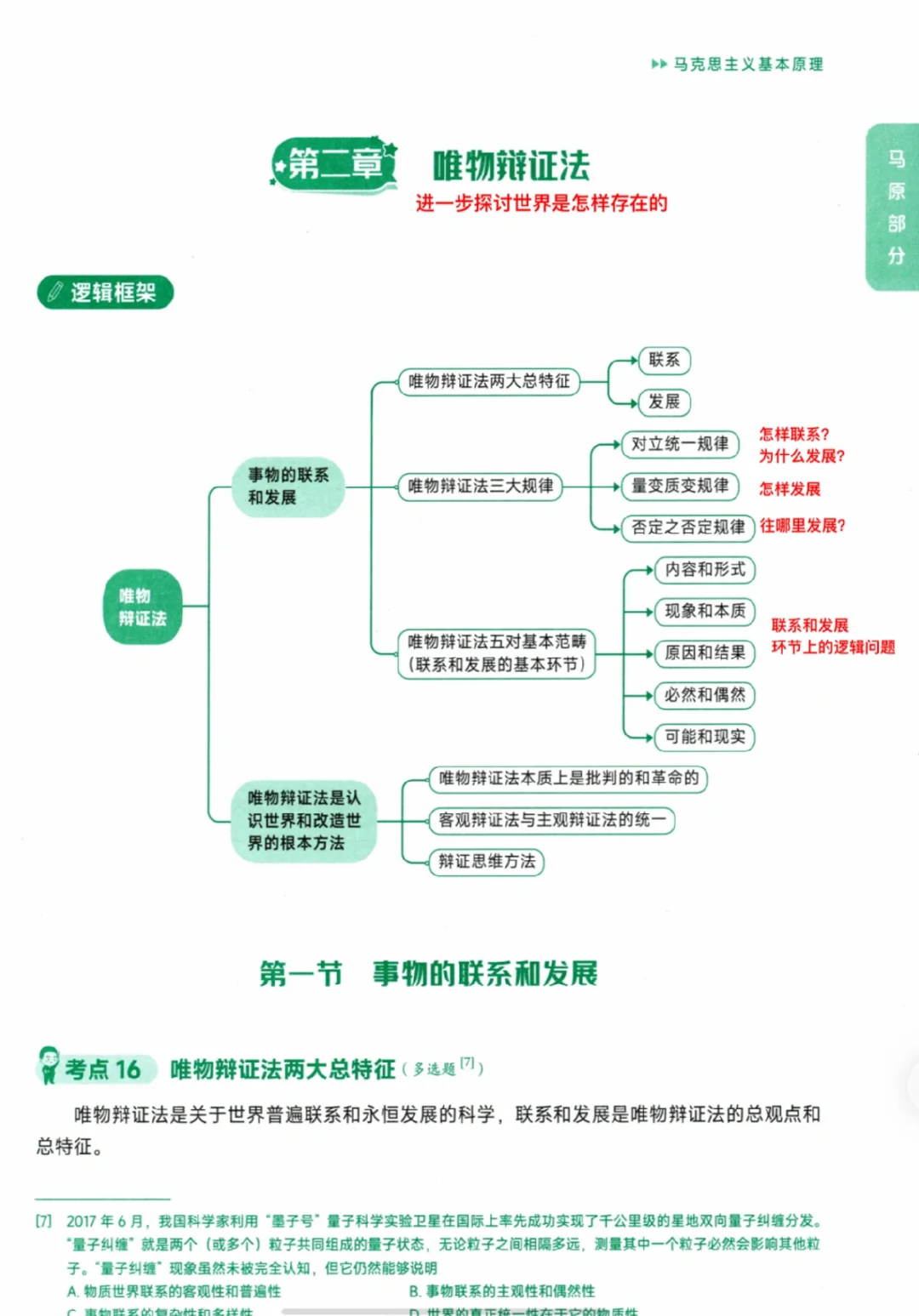 24考研政治｜核心考案笔记｜ 第六、七节