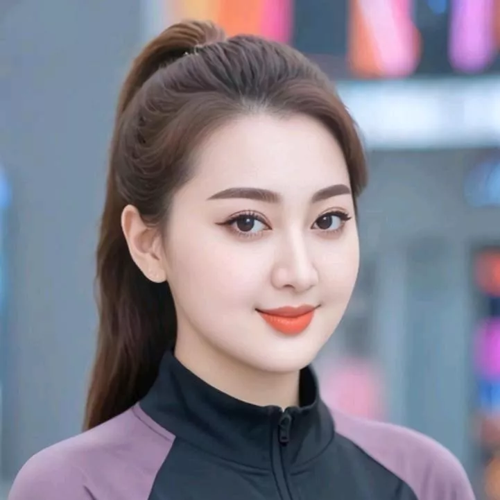 活力满满的户外运动少女，自信的微笑！😃