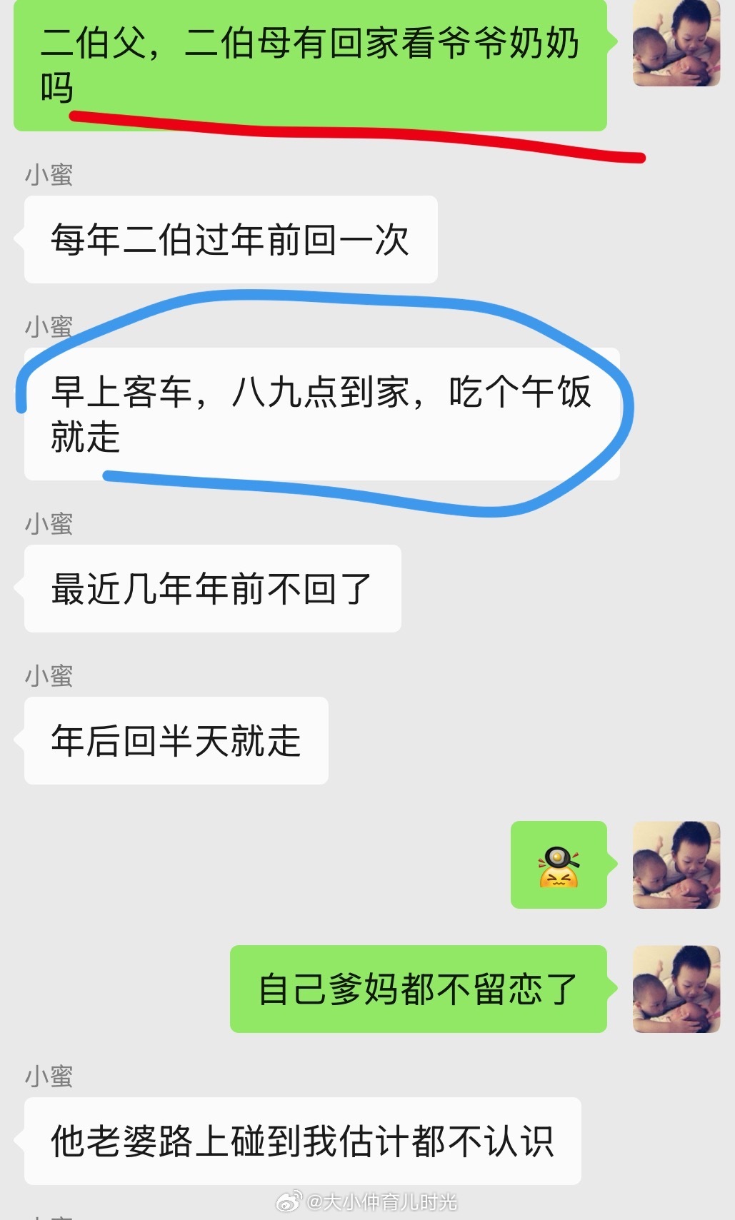 老的不留恋爹妈，小的也没有爷爷奶奶这个概念。前提是长辈也没有做任何过分的事情。我的孩子要是这样，我会很伤心难受。 ​​​
