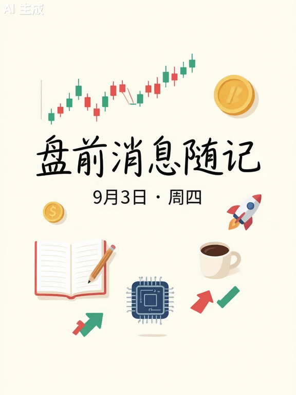 盘前消息随记 · 9月3日 · 周四