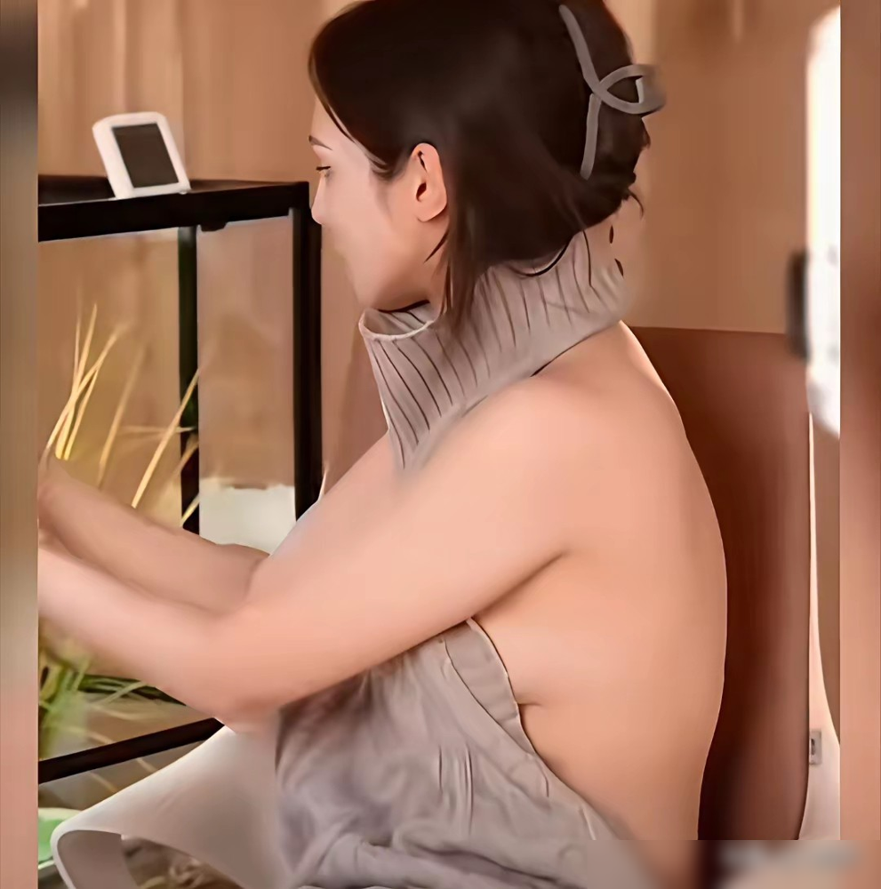 直播间弹幕直接炸了，全是别侧身镜头切走。彭小苒穿着那件后背全裸的灰色毛衣，正面看着挺端庄，一转身侧面机位还死死怼着拍。三个小时直播，换了两套高露肤度的衣服，腰侧镂空，后背没布料。她本人说静态试穿没事，问题是直播是动态的，多机位一晃，风险全出来了。粉丝急得刷屏，工作人员愣是没反应过来。凌晨工作室发声明