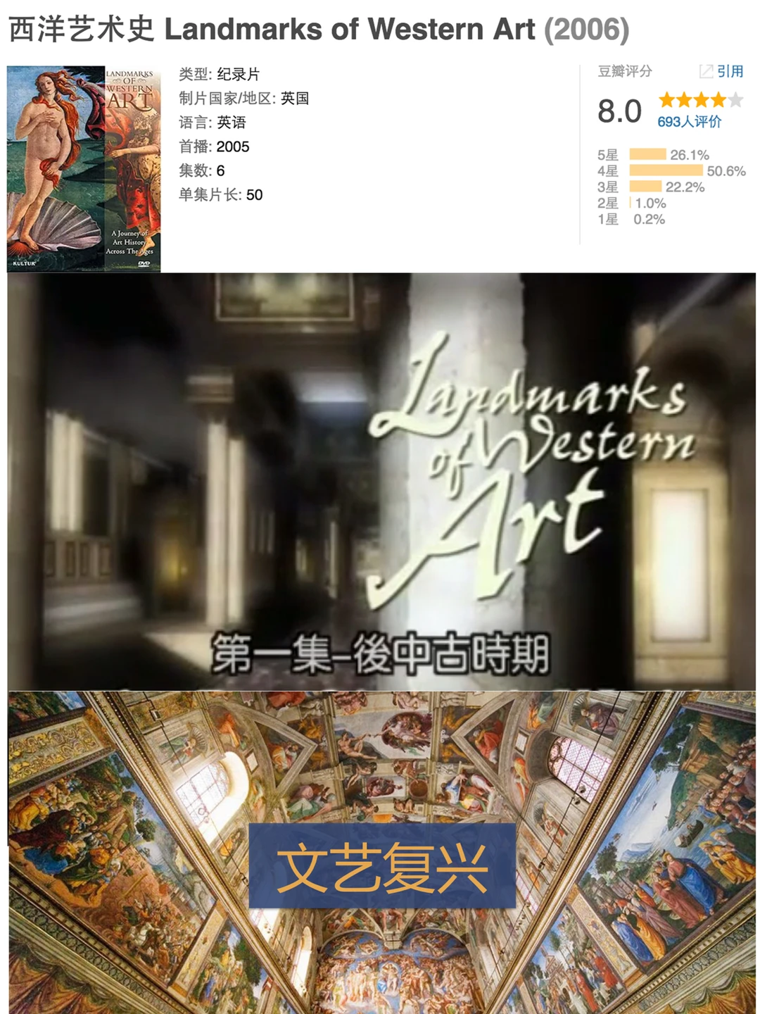 文艺复兴是什么？9部纪录片带你深度解读