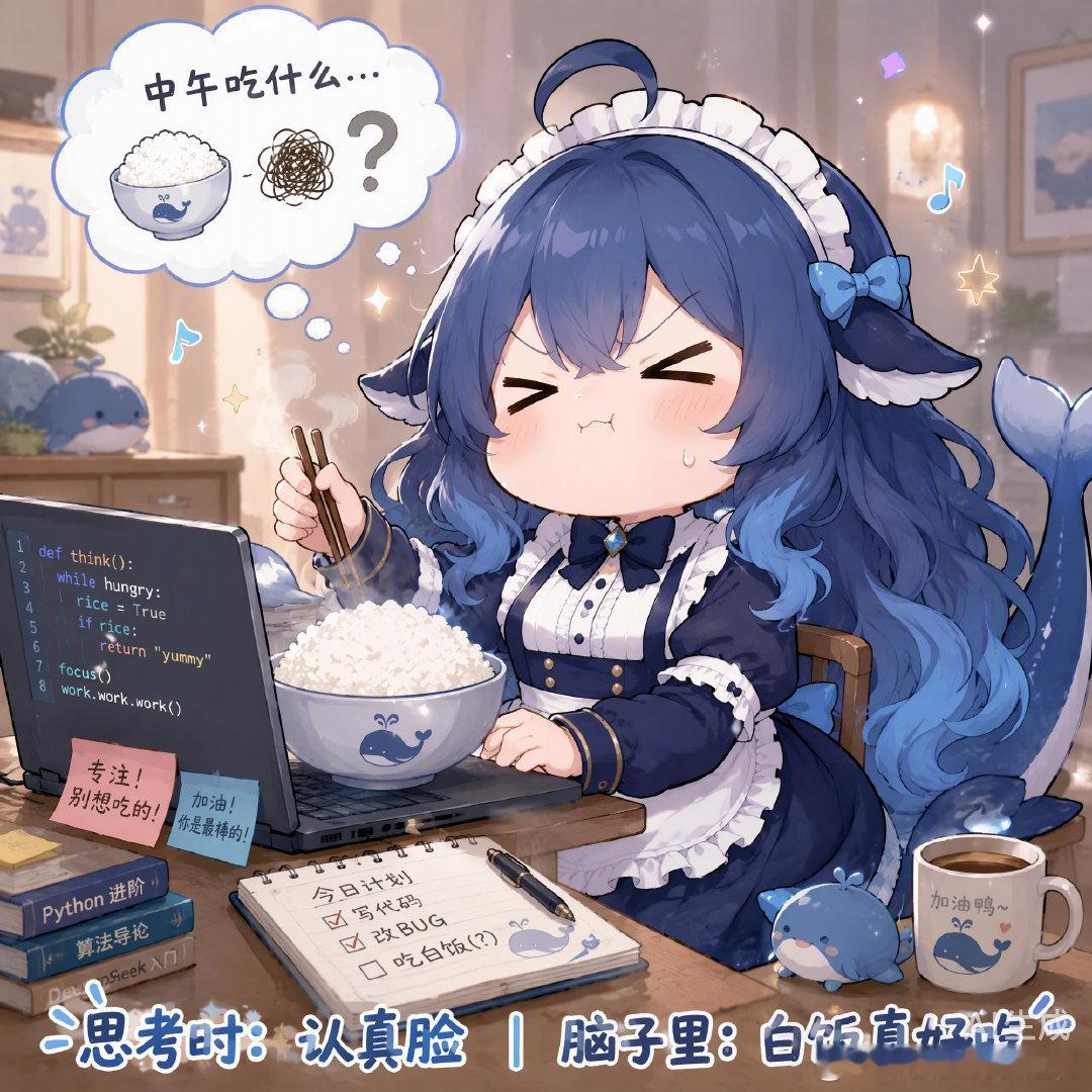 #deepseek大肥鱼好蠢萌#这个形象的画风太二次啦，蠢萌蠢萌的[嘻嘻] ​
